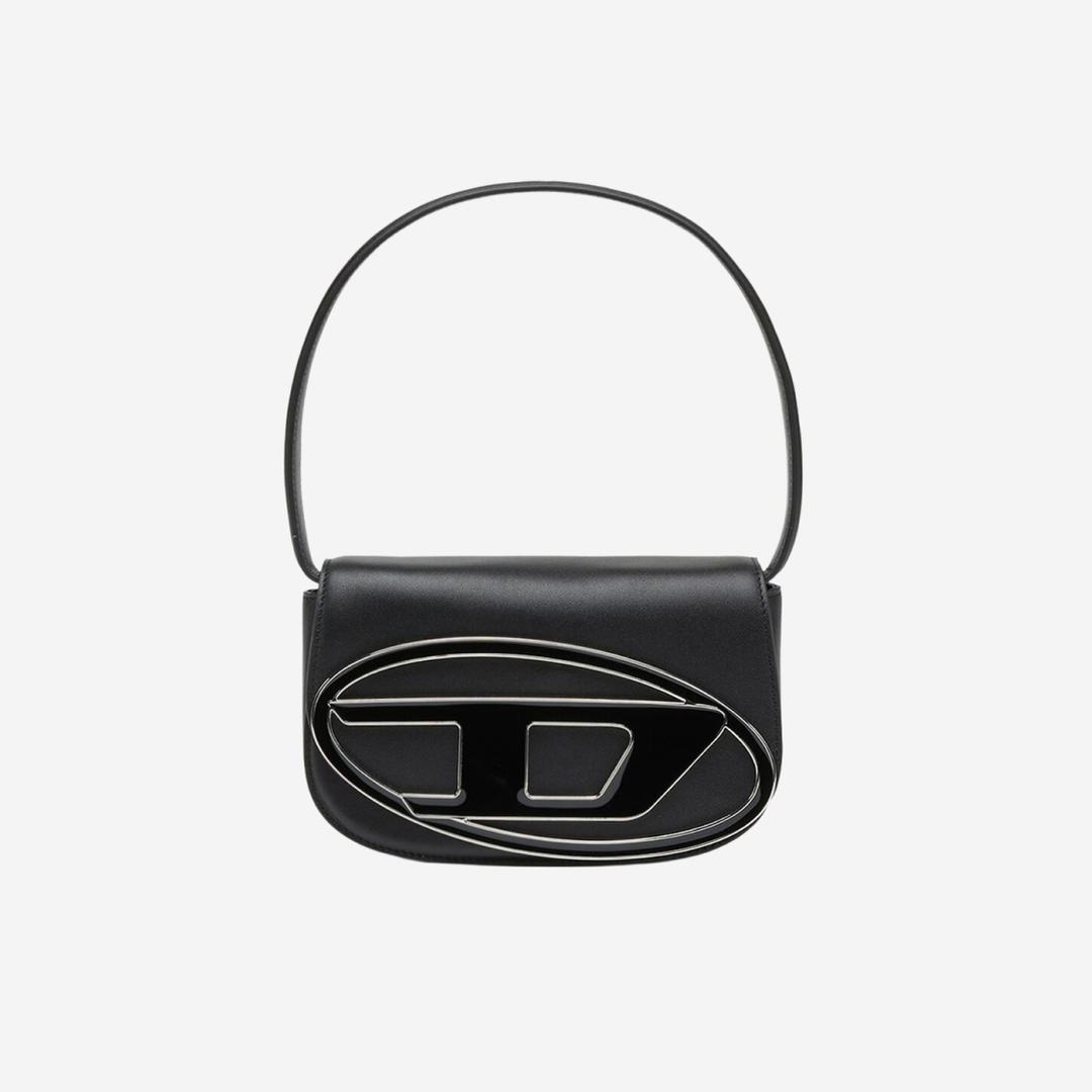 Diesel 1DR Shoulder Bag in Nappa Leather Black