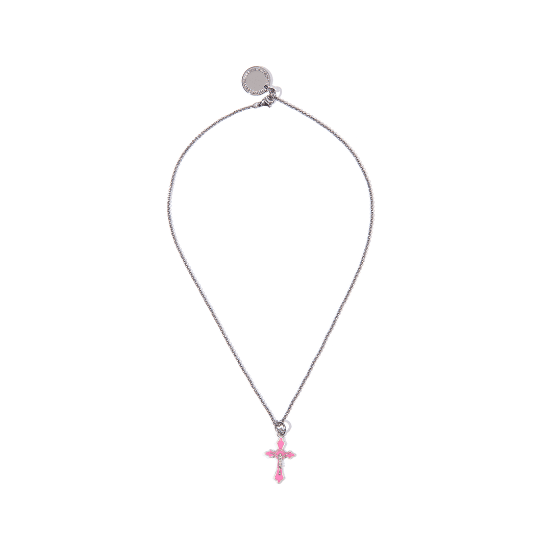 Mini Rosario Necklace (Pink)