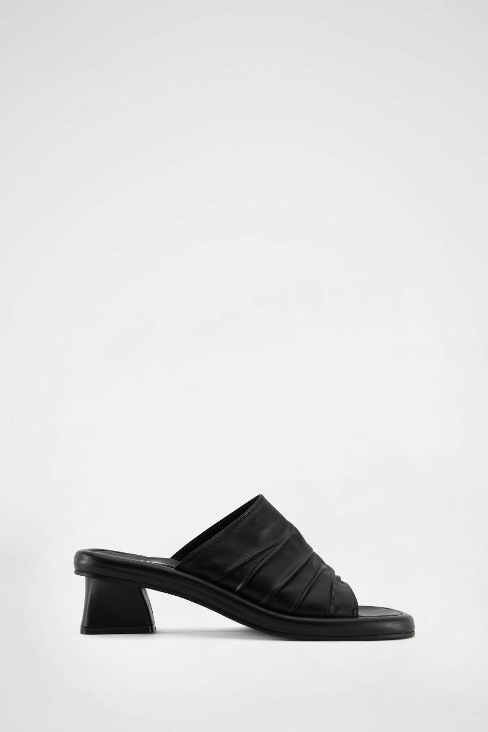 SHIRRING MULES