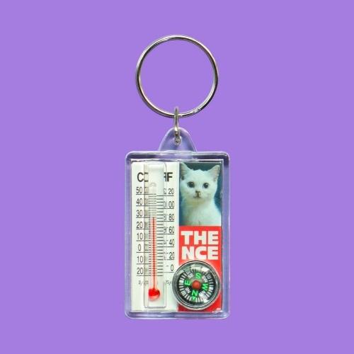 ACRYLIC KEY HOLDER_THERMOMETER_CAT