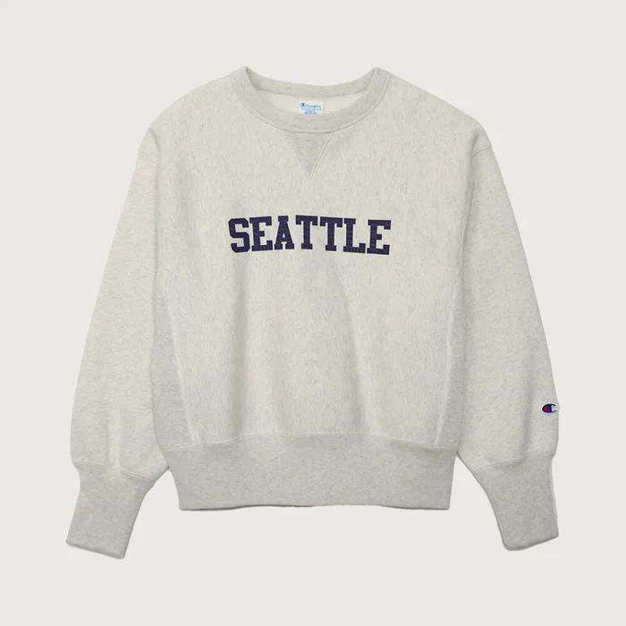 여성 리버스위브 시그니처 그래픽 스웨트셔츠 Oatmeal