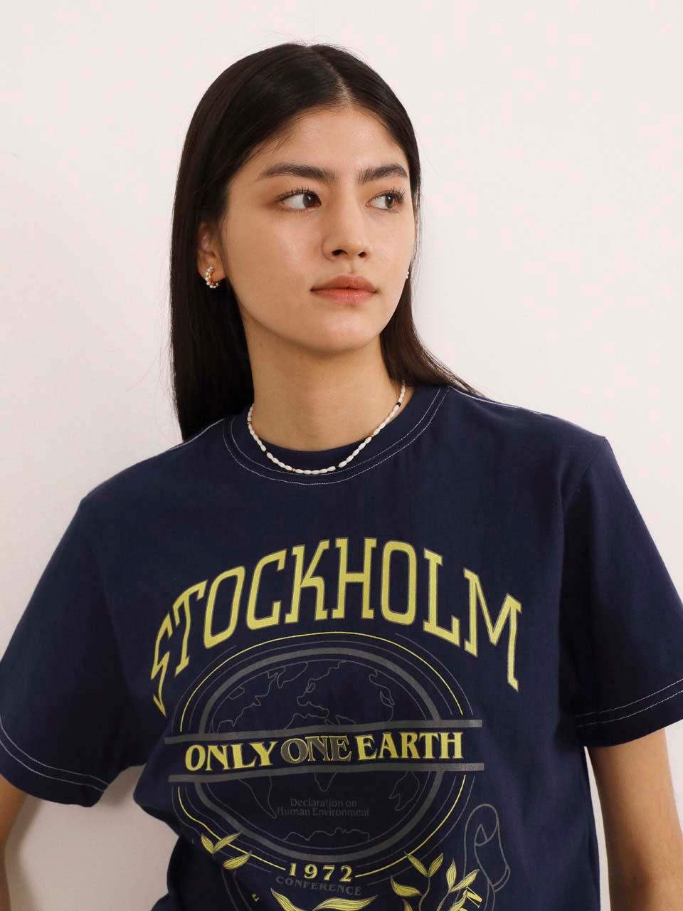 Stockholm short sleeve T-shirt dark navy
