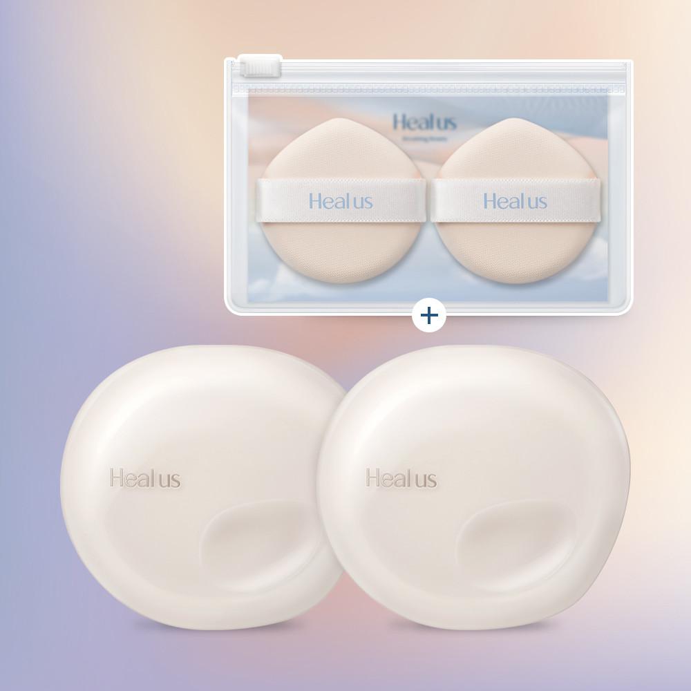 힐어스 숨결 쿠션 글로우 듀오 SET (11g X 2)  (+7월 한정 퍼프 2ea 증정)