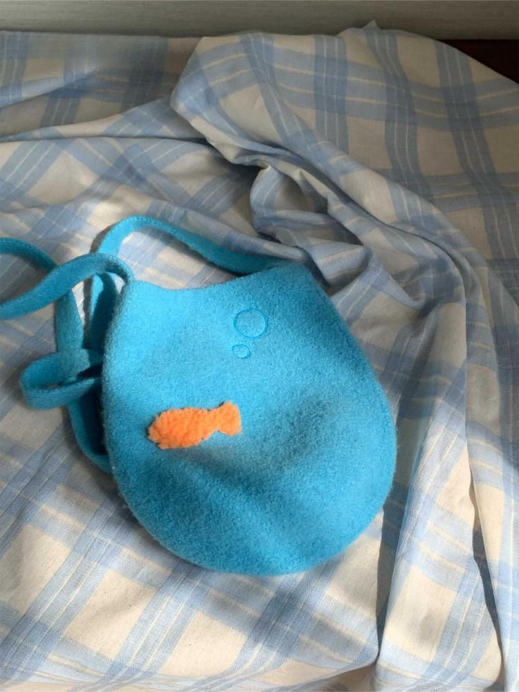 수심 Fishbowl Mini Pouch 어항 미니 파우치 크로스백 여름 가방 유니크 선물