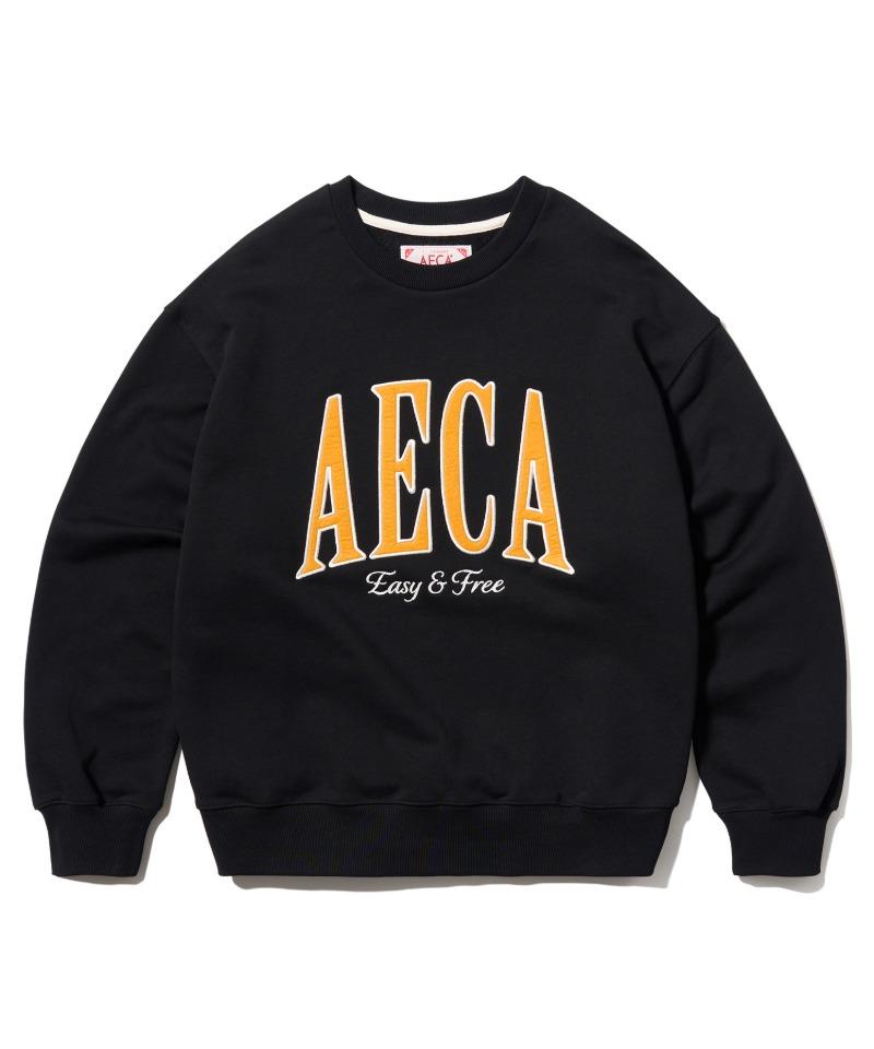 AECA ARCH FELT SWEAT SHIRTS-BLACK