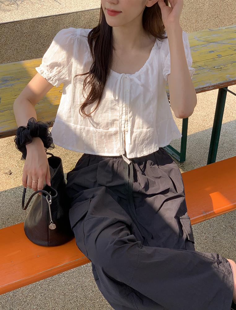 다소니 블라우스(2color)