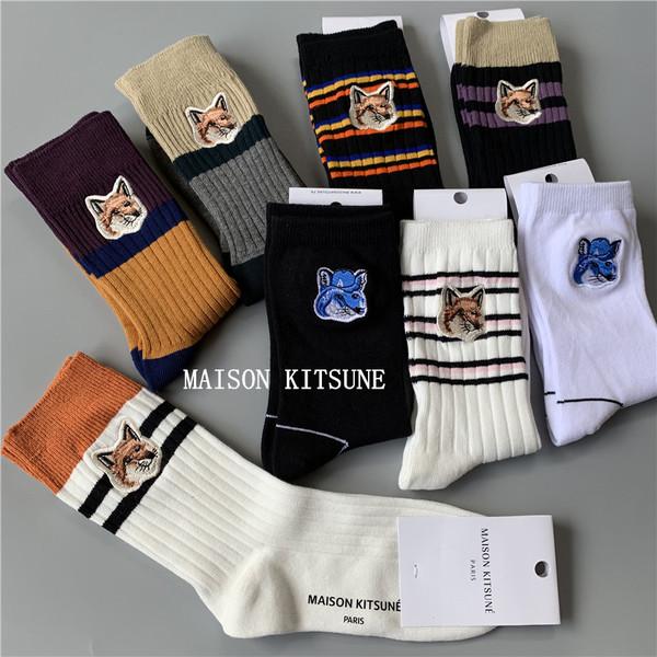 메종키즈네 양말 (폭스 헤드) 프랑스 MaisonKitsune (7종)
