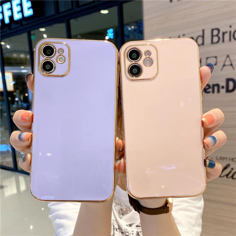 [럽픽] 유광 럭셔리 아이폰 7 8 se2 se3 x xr 11 12 13 미니 프로 맥스 갤럭시 Z플립3 S20 S21 S22 노트 9 10 20 플러스 울트라 A31 A32 A51 실리콘 카메라 보호 풀커버 파스텔 케이스