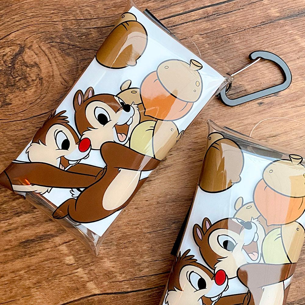 디즈니 칩앤데일 투명 파우치 PVC 카드지갑/키홀더