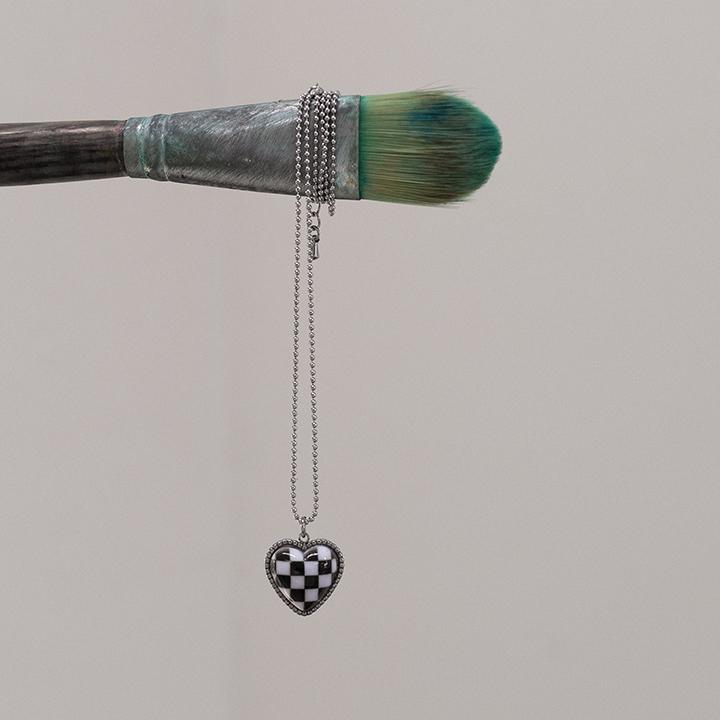 하트체크 목걸이