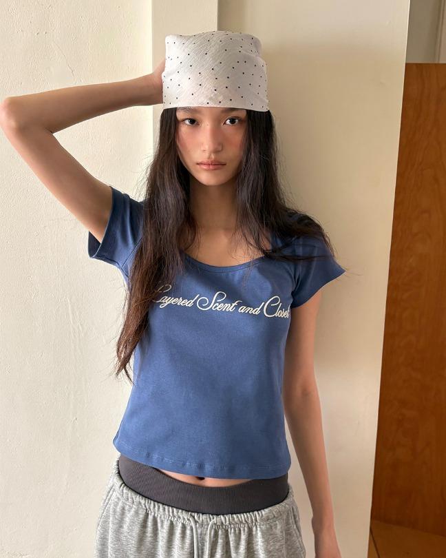 [당일출고][26S/S NEW][MADE]스쿱 스퀘어 벨벳 반팔 티셔츠