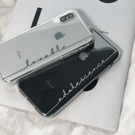 흘림레터링케이스❤️아이폰 갤럭시 폰케이스 커플친구생일