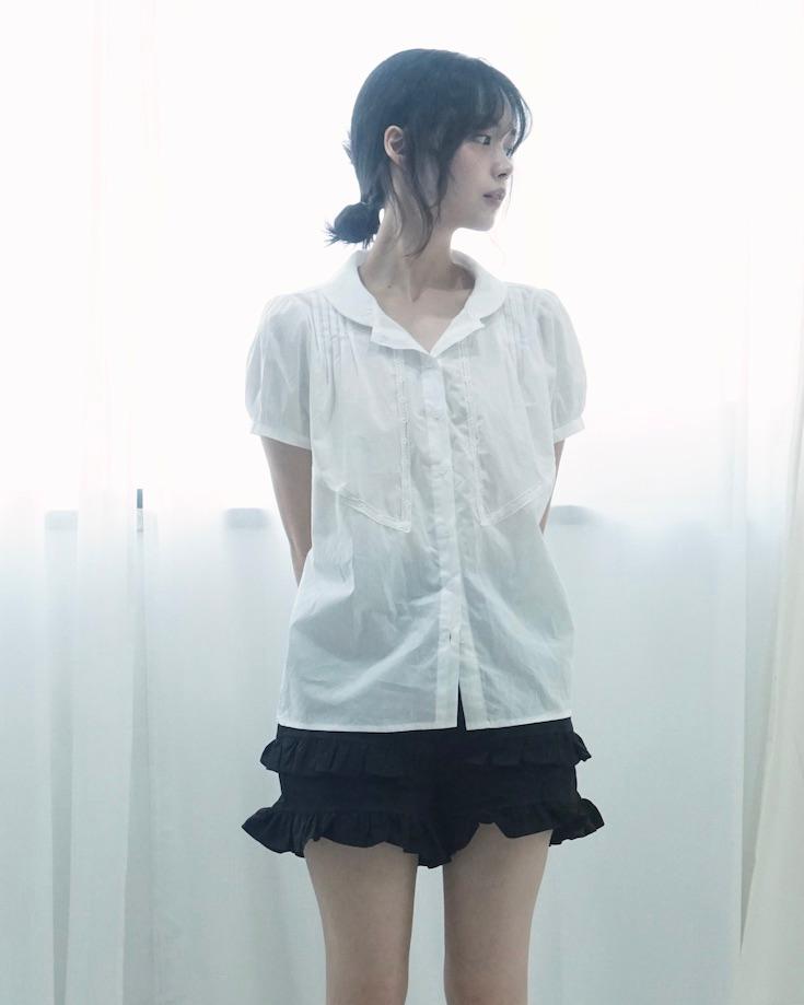 아게하 pin lace blouse