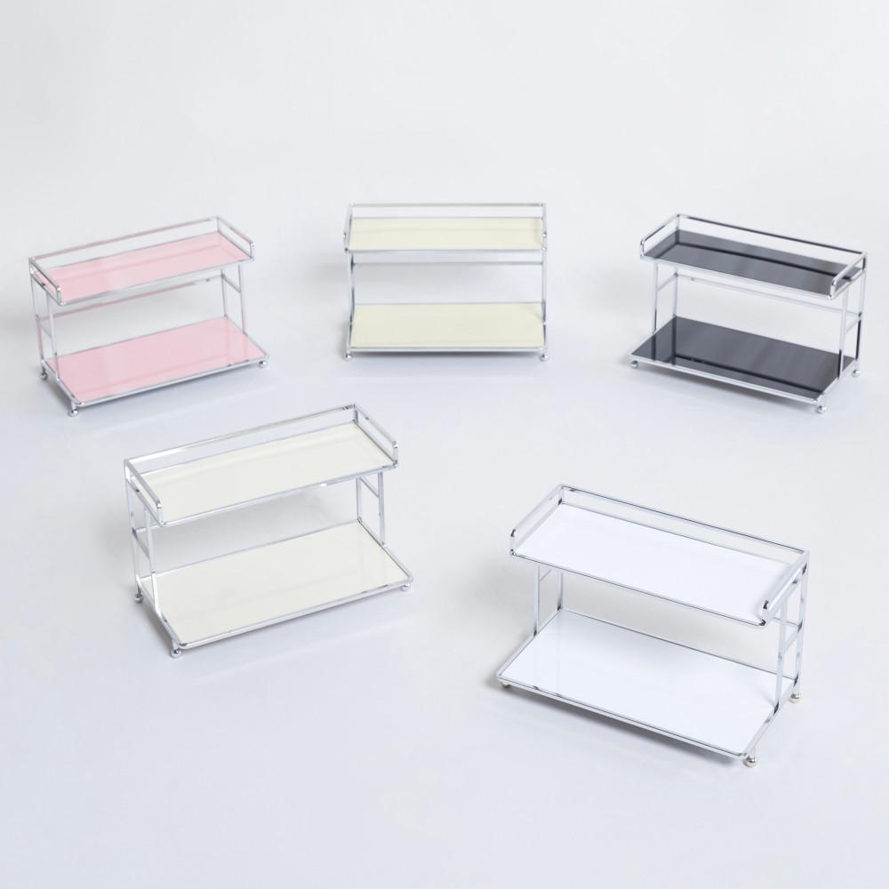 2단 모듈 화장품 정리대 향수함 버터 미니 선반