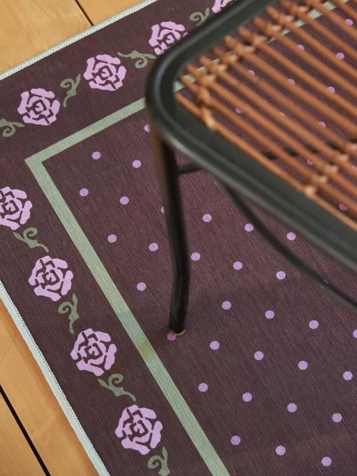 로지 브라운 러그 3size