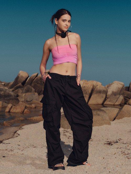 이네기 [INEGI] Archive Strap Cargo Pants (beige) - 위시버킷