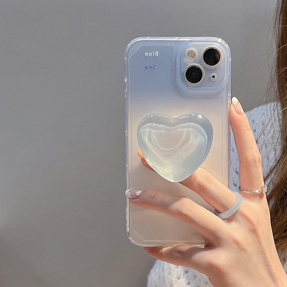 아곰케이스 블루 하트 그립톡 세트 아이폰 14 케이스