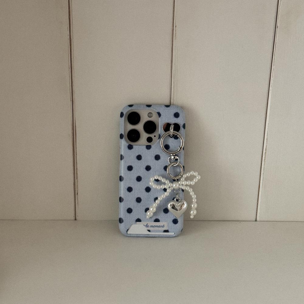 fabric dot 디자인 [카드수납 폰케이스]