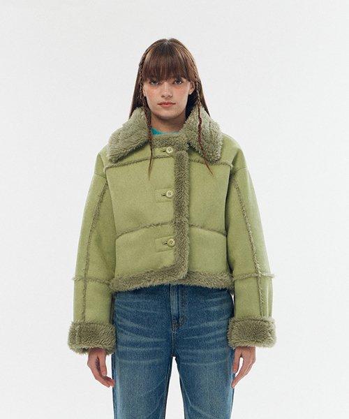 Eco reversible crop mustang (Green)