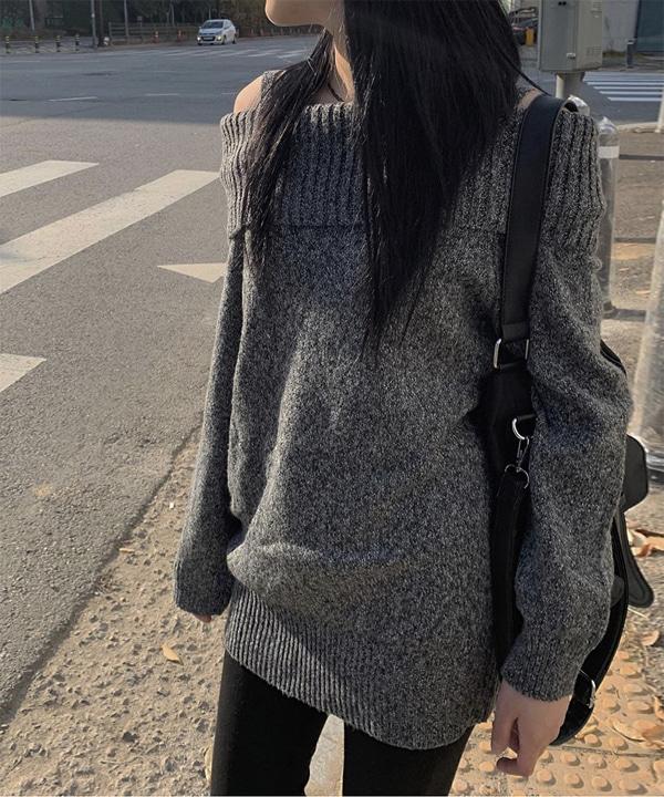 플린 오프숄더 원피스