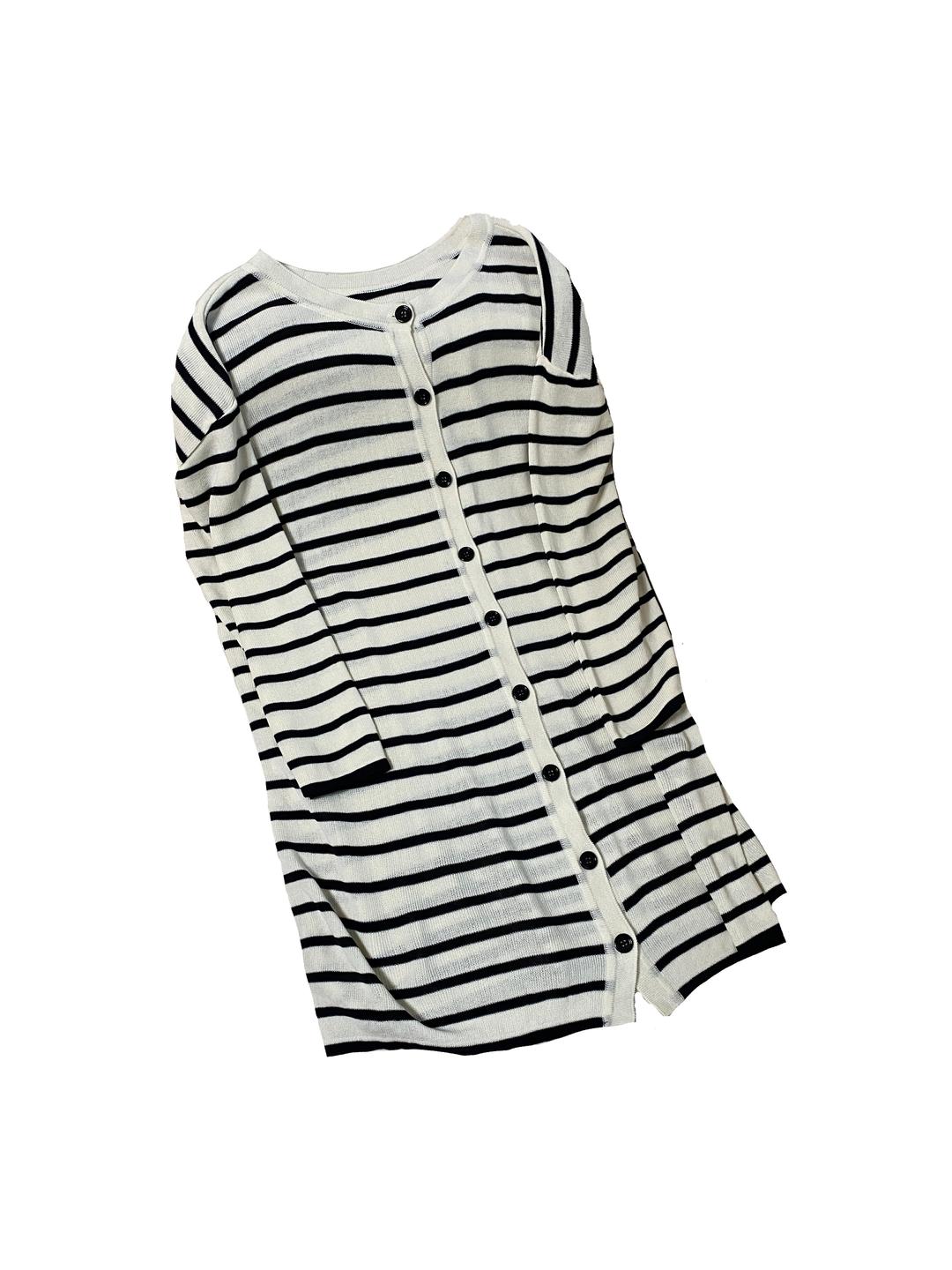 Striped Goth Cardigan