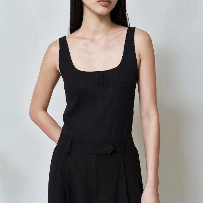 Square neck sleeveless (Black)