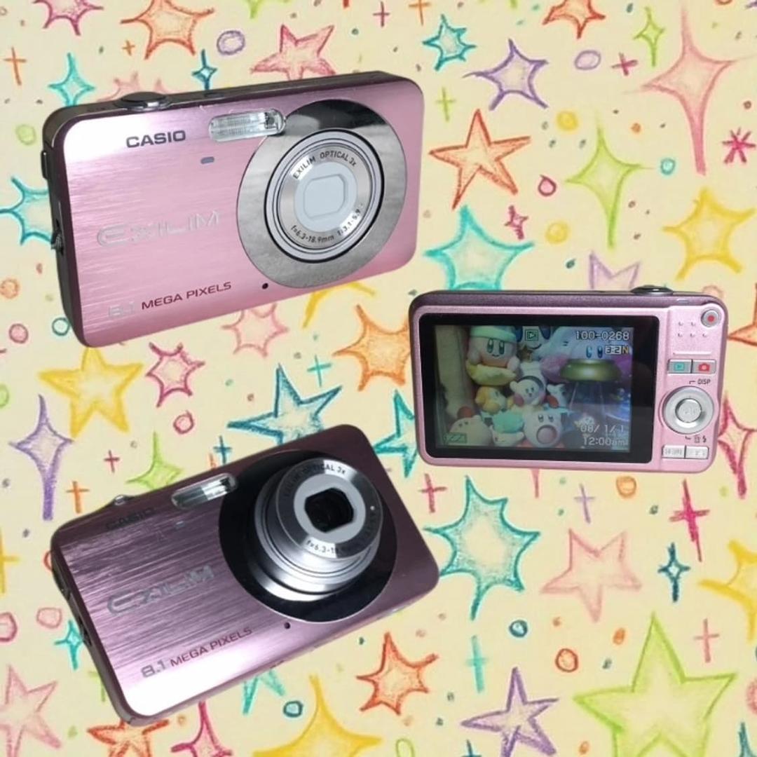 카시오 엑슬림 Exilm EX-Z80 메탈핑크빈티지디카