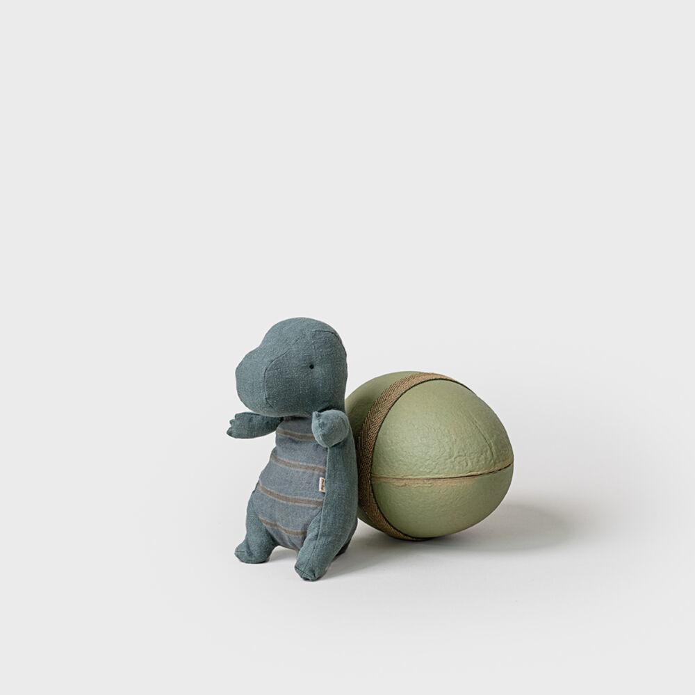 Maileg 메일레그 공룡인형 Gantosaurus In Egg, Small - Dark Petrol