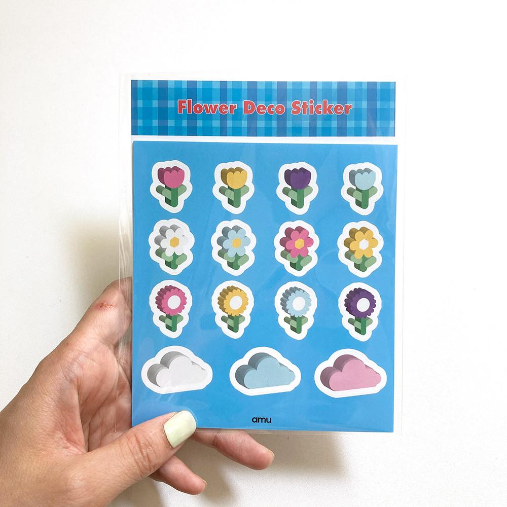 [오블러뮤] 3D 플라워 데코 스티커