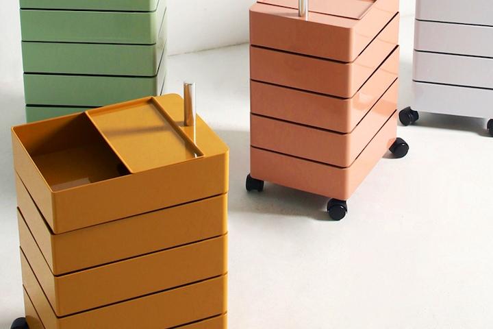 [슈퍼세일]5단 360도 회전 이동식 네모 트롤리 6colors (3/18예약발송)