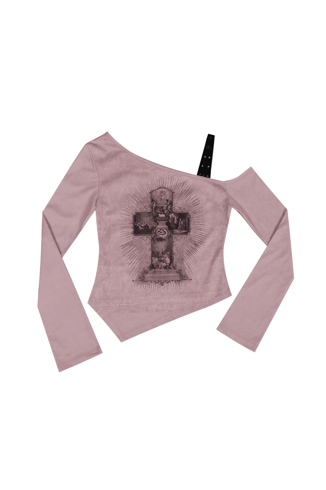[PRE-ORDER] ONE SHOULDER SUEDE TOP #PINK  [24.12.20 출고] - 달링유어배드