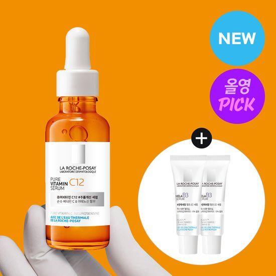 [2월 올영픽/리뉴얼 런칭] 라로슈포제 순수 비타민 C12 세럼 30ml 기획 (+멜라B3세럼 3ml*2 증정)