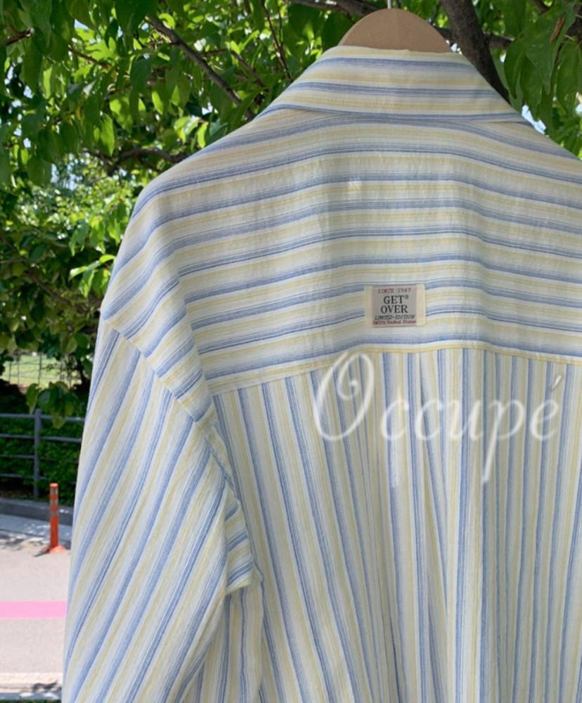 아잉 돌핀 스트라이프 셔츠 (2col) areing 여름남방