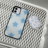 blue star flutter magsafe glass case