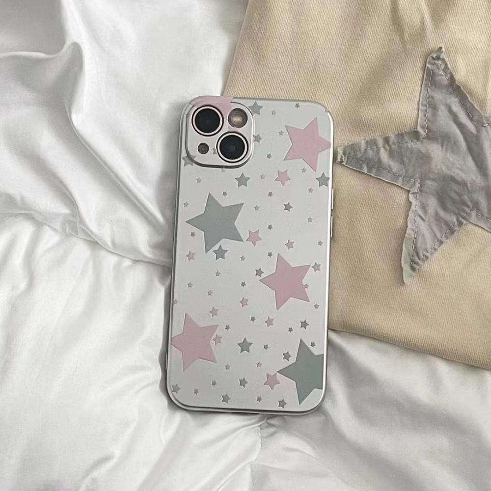 아이폰 14 실버 스타 하드 케이스 별 그레이 13 프로 맥스 힙한 휴대폰 감성