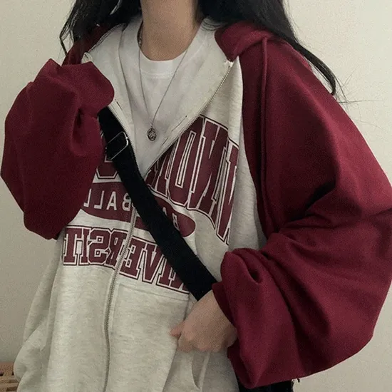 [봄아우터!/박시핏] 스탠스 나그랑 박시 투웨이 후드집업 4color