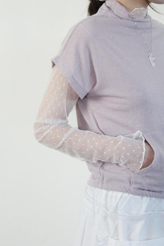 히피디피 dot see-through tee (2color)
