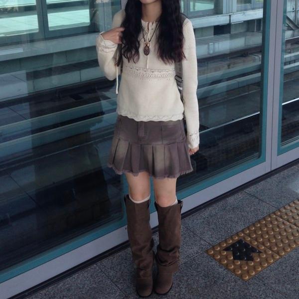 모먼트 빈티지 스커트 ( moment vintage skirt )