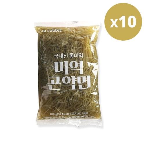 [슬로우래빗] 미역곤약면 180g x 10개 (업체별도 무료배송)