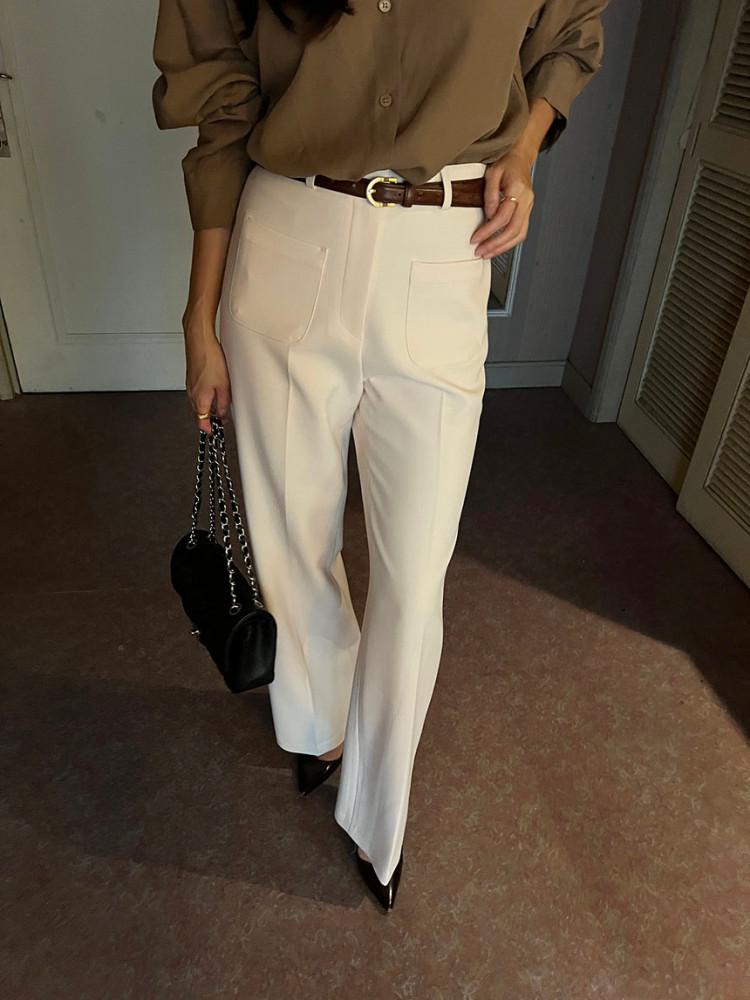 거래처특별세일] 프론트 포켓 부츠컷 팬츠