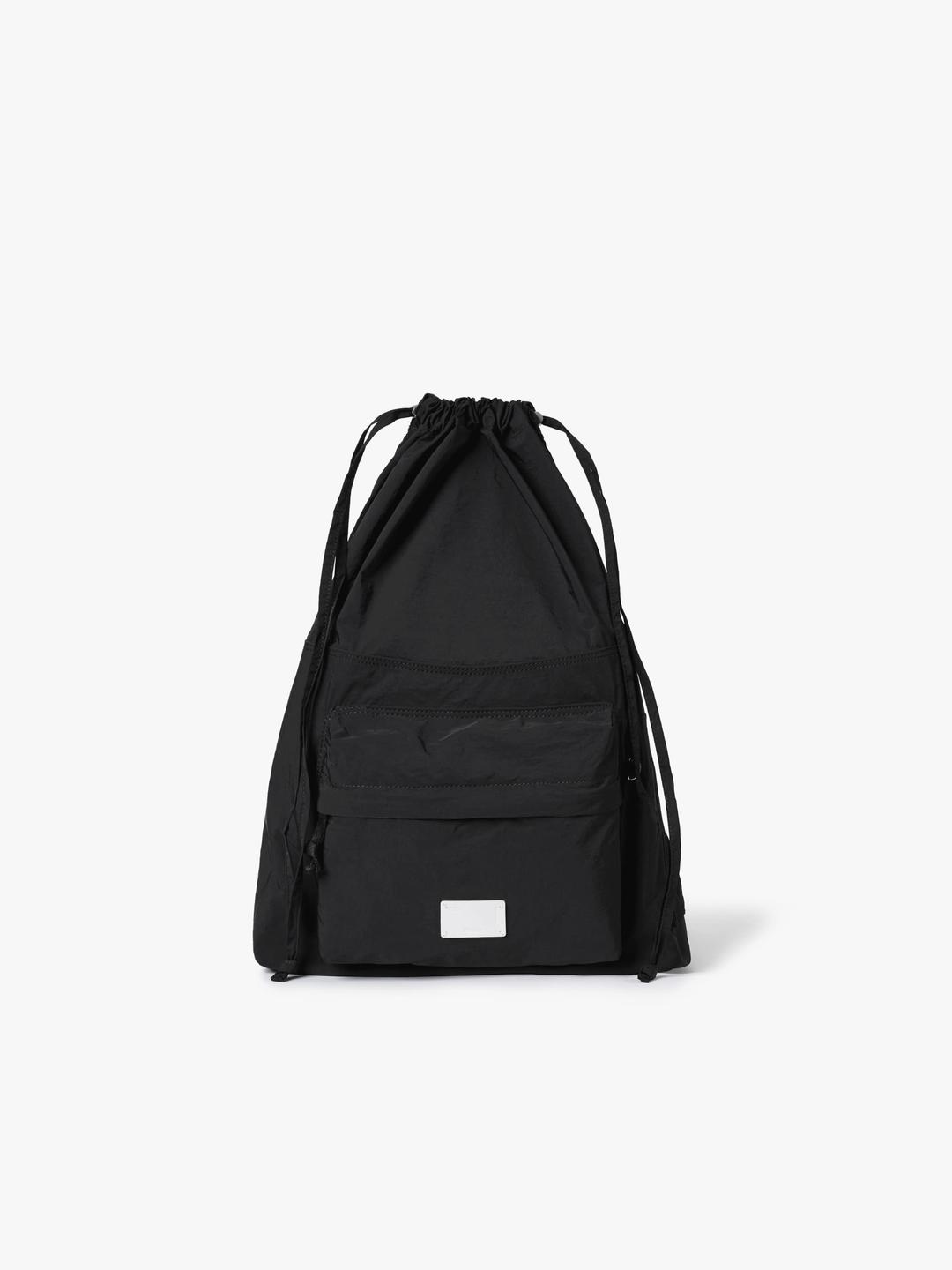 DRAWSTRING BACKPACK - BLACK