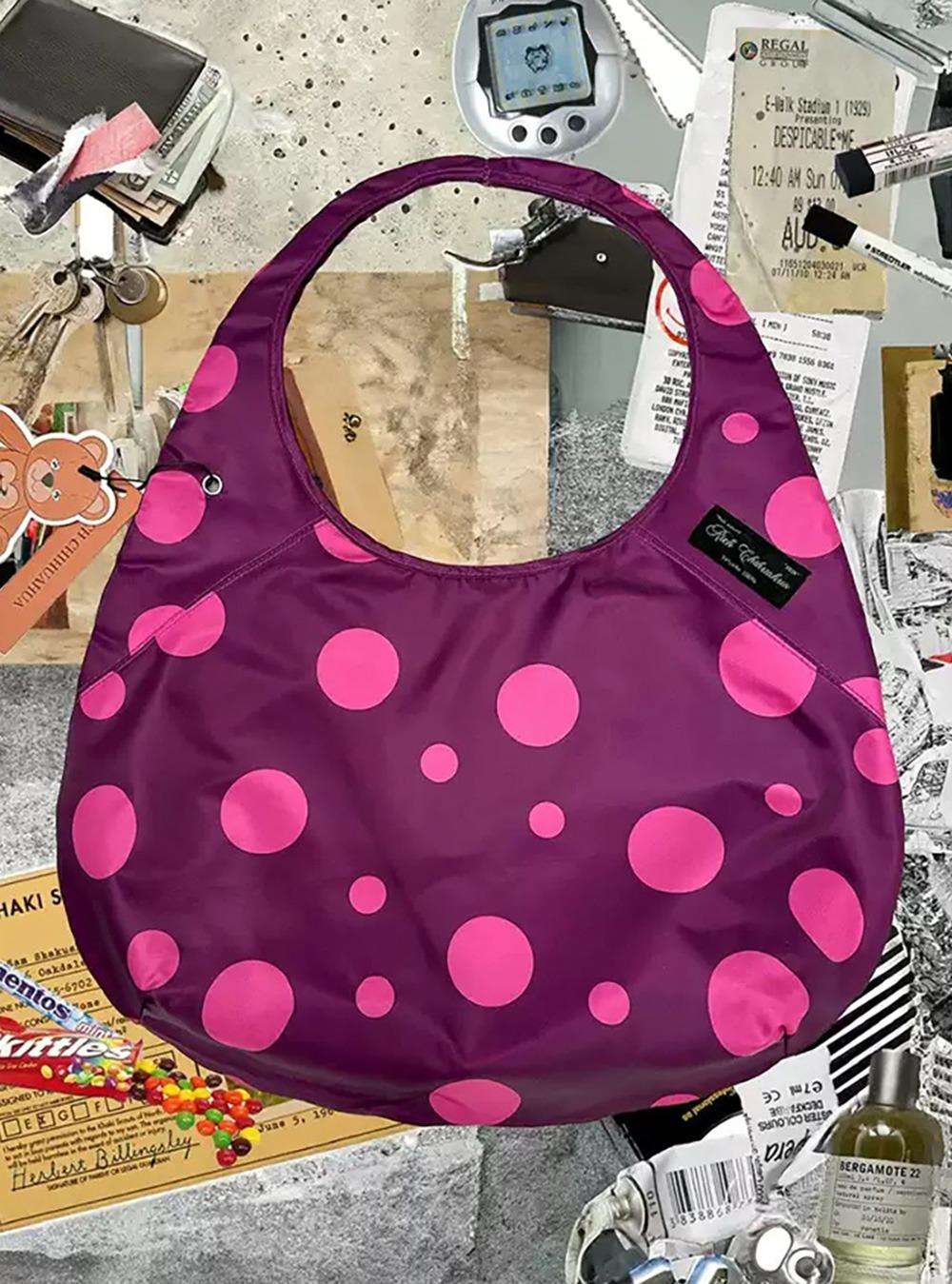 Dot Point Purple Shoulder Bag