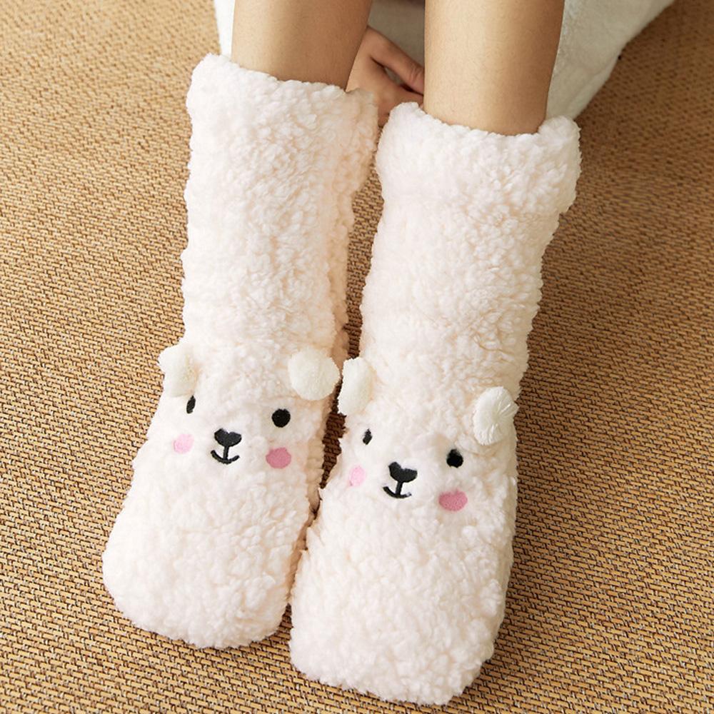 꼼쥐 밍크 수면양말 극세사 겨울 임산부수면양말 수족냉증