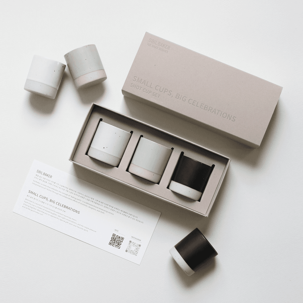 [선물포장]산도 술잔 3개입 선물세트