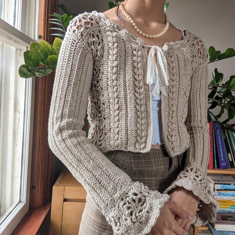 Cécile cardigan crochet pattern
