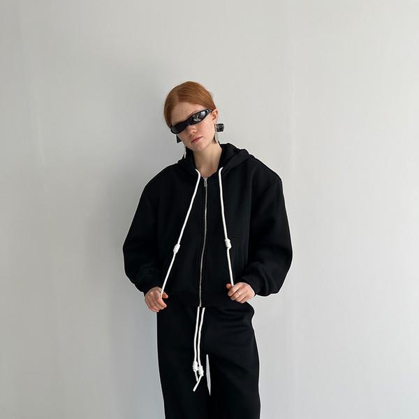 ROCKRIO RARELICOLD Shaped Shoulder Hoodie + Pants Set