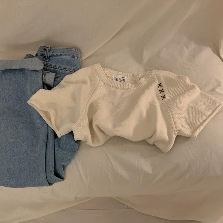 [YELLOMOI KNIT/면니트!] 썸머키들스티치 - knit