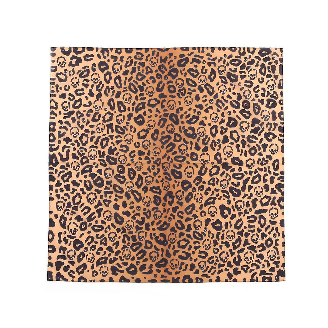 SKULL LEOPARD SCARF