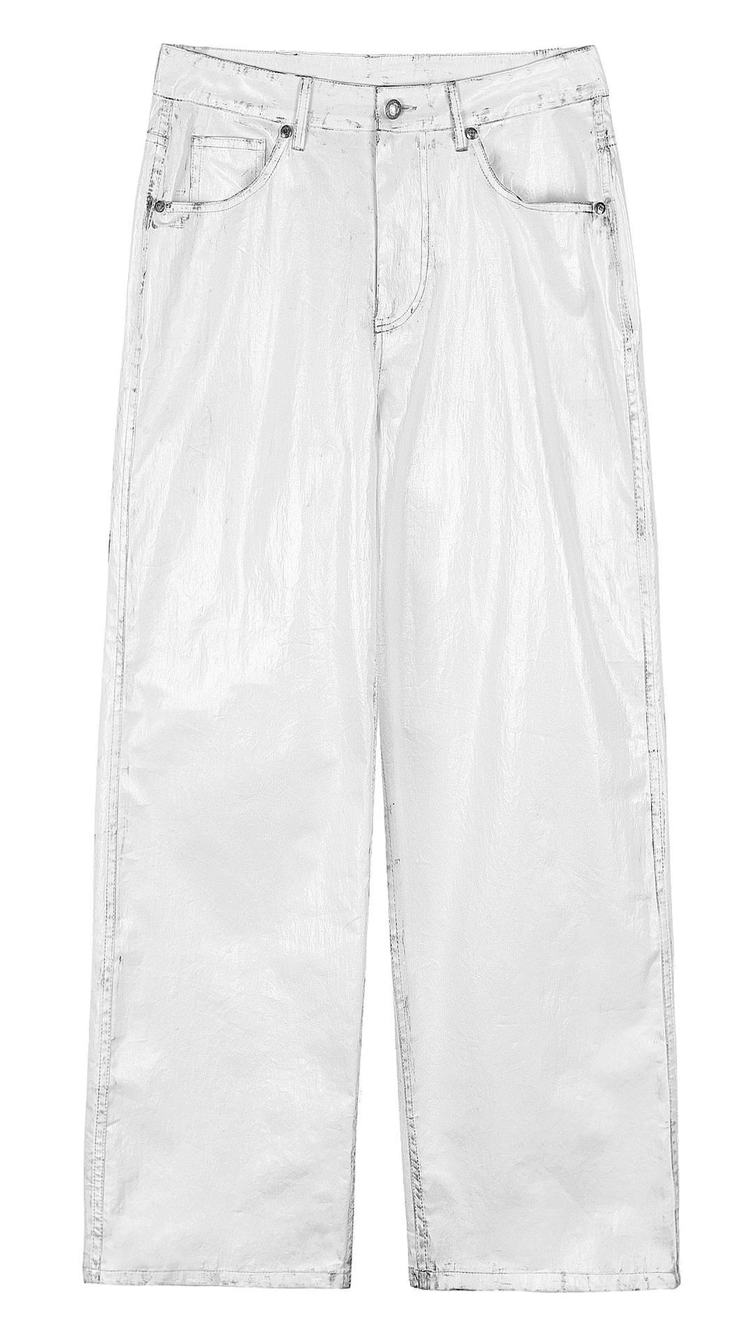 [Bonnae] Graphic pants (White)