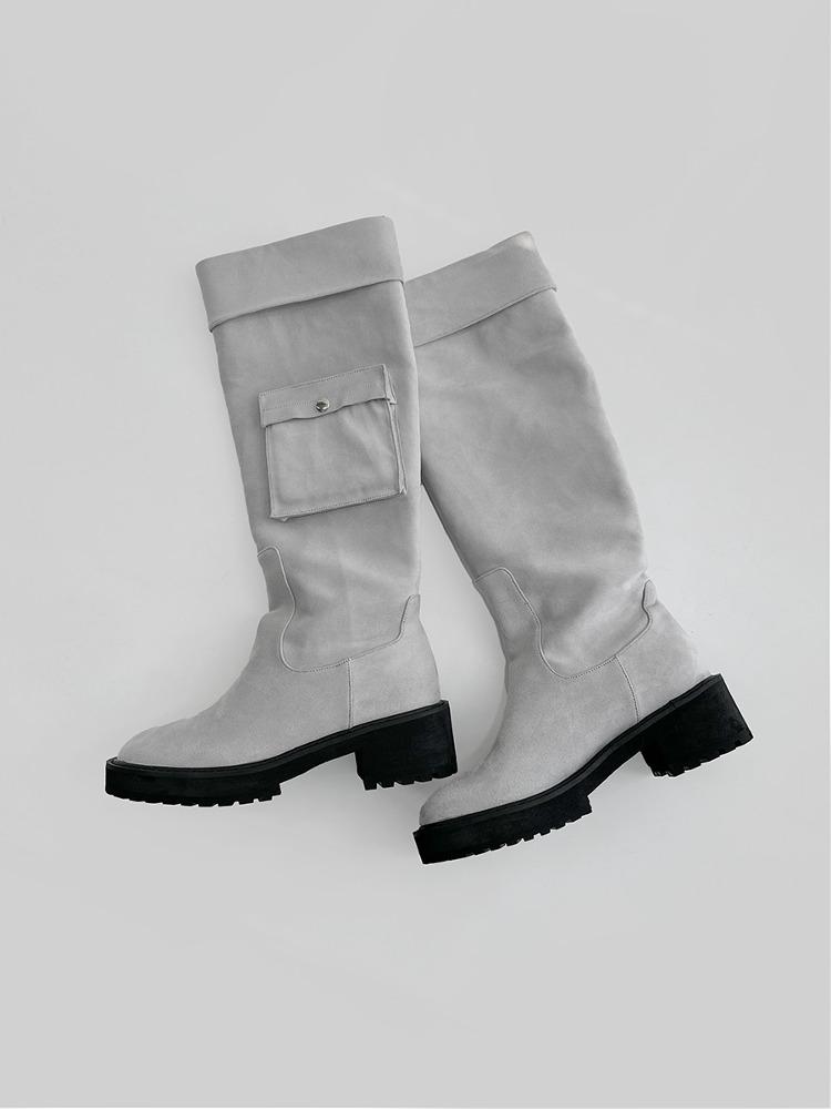 1095 스웨이드 포켓 롱부츠 (5cm)